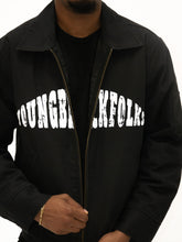 Load image into Gallery viewer, YOUNGBLACKFOLKS Work Jacket Black