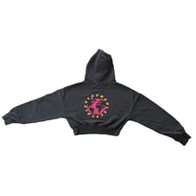 Load image into Gallery viewer, YOUNGBLACKFOLKS STARS CROP HOODIE
