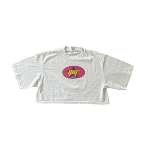 YOUNGBLACKFOLKS STARS CROP TEE