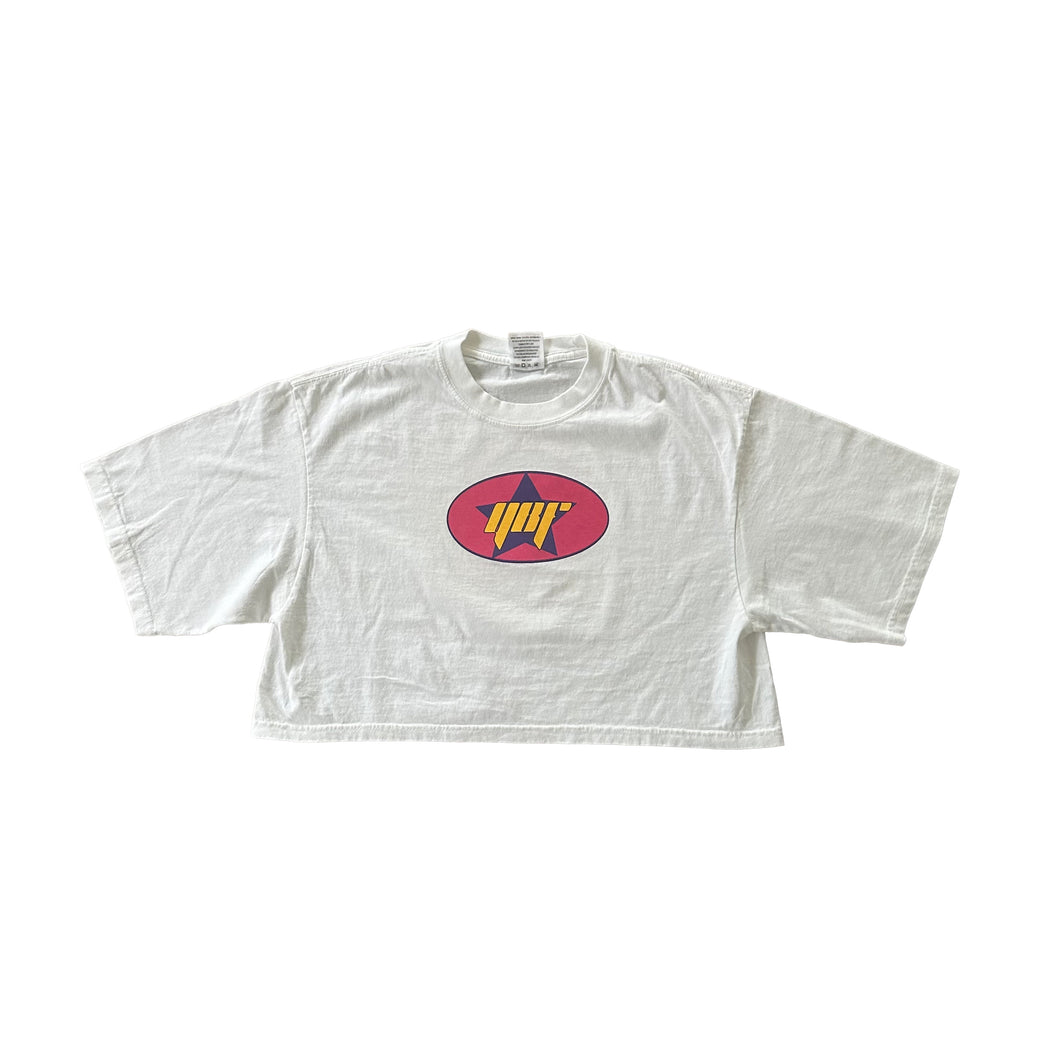 YOUNGBLACKFOLKS STARS CROP TEE