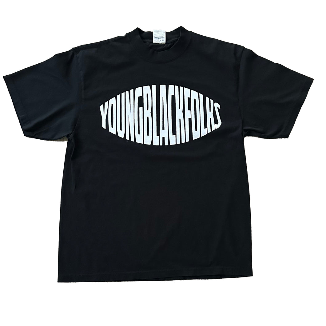 YOUNGBLACKFOLKS TEE Black