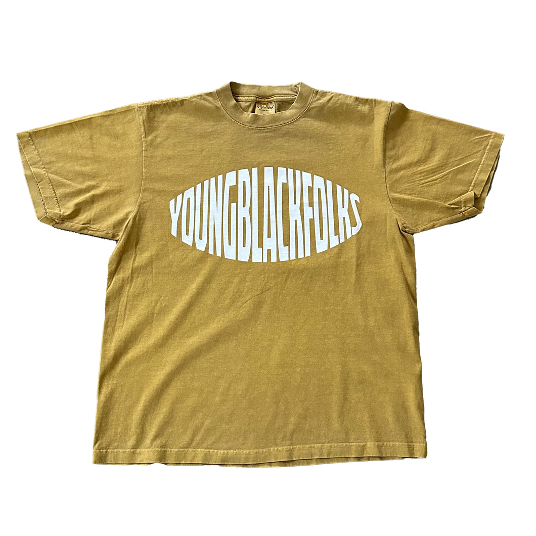 YOUNGBLACKFOLKS TEE Mustard